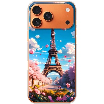 Силиконовый Чехол с Картинкой для IPhone 17 Pro Max Принт (Париж, Эйфелева Башня) (67087-ysm035)