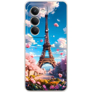 Силиконовый Чехол с Картинкой для Xiaomi Redmi 15 Принт (Париж, Эйфелева Башня) (67019-ysm035)