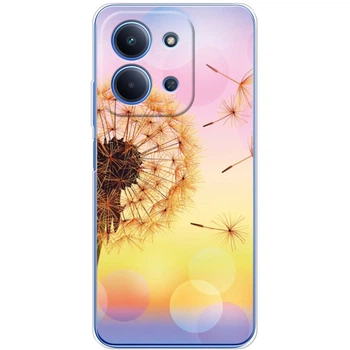 Силиконовый Чехол с Картинкой для Xiaomi Redmi 15C Принт (Цветок, Одуванчик) (67020-ysm1500)