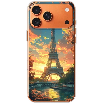 Силиконовый Чехол с Картинкой для IPhone 17 Pro Max Принт (Париж, Эйфелева Башня) (67087-ysm037)
