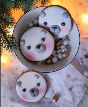 Пряники мишки 10 см, 3шт