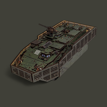 3D Пазл Конструктор Из Дерева Механический TimberBricks БТР М1126 Stryker 433 деталей! стрейч плівка