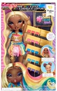 Лялька Rainbow High Hair Chalk & Style Doll Meline (Золота) (526797) (0035051526797)