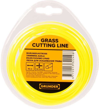 Волосінь для тримера Grunder 15 м x 1.6 мм (ROUND_1.6_X_15_M)