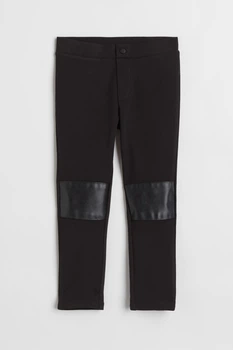 Трегінси H&M штанці дівчинці 128 на 7/8 років, чорні