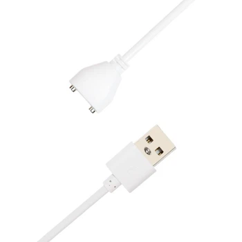 Магнітний USB-кабель для зарядки масажерів та інших портативних пристроїв 80 см - 10 мм Білий