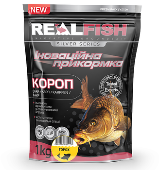 Прикормка REALFISH Горох 1000г (210486)