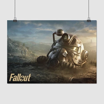 Постер Фаллаут, шлем от силовой брони, Fallout, A3 30×42 см (id2175)