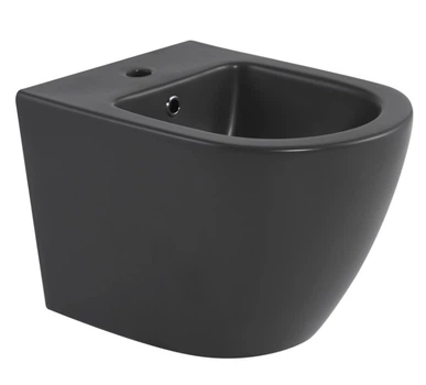 Биде подвесное Qtap Robin Anthracite QT13551381GAN