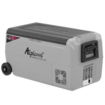 Компрессорный автохолодильник Alpicool T36 (LG). 34 литра. Двухкамерный. До -20℃. (12, 24, 220 вольт)