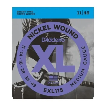Струны для электрогитары D'Addario EXL115 Nickel Wound Medium 11/49