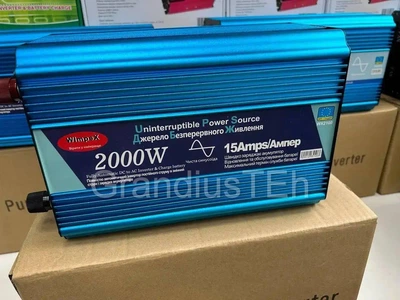 Инверторный преобразователь Wimpex 2000W, инвертор с двумя вентиляторами, мощный автомобильный инвертор