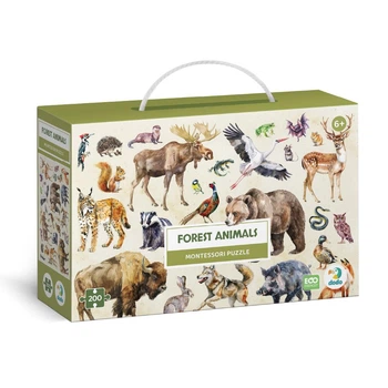 Пазл DoDo Монтессори Лесные животные 200 элементов 33х47см (DoDo_Forest animals)