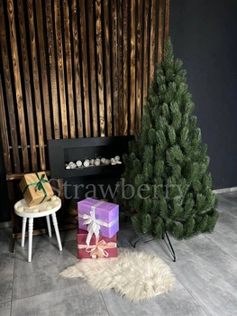 Искусственная литая елка Арктик Престиж высотой 1.6 м изысканная новогодняя елка с густыми ветвями и складной металлической подставкой для дома Зеленый