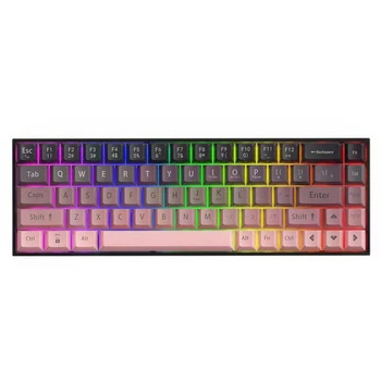 Клавиатура AJAZZ AK680 Черно-Розовая Игровая Механическая с HOT SWAP, 20 Режимов Подсветки. Последняя Ревизия 2025 Года с Ножками. Red Switch