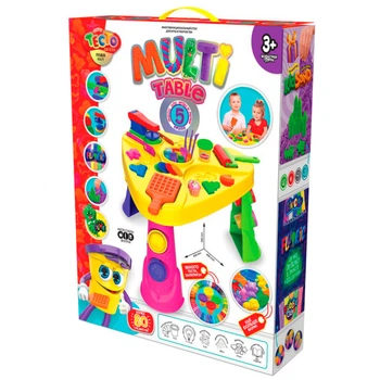 Набор для творчества Danko Toys Multi Table столик для лепки с комплектом тестом (MTB-01-01U)