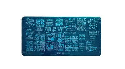Диск для стемпінгу металевий 12см*6см QQ-53