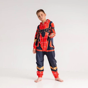 Кігурумі дитячий піжама плюшевий велюр Spider-Man на зріст 152 см
