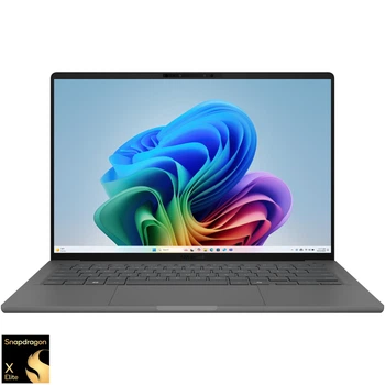 Ноутбук ASUS Zenbook A14 UX3407RA Snapdragon® X Elite X1E 78 100 до 3, 4 ГГц, 14'', WUXGA, OLED, 16 ГБ LPDDR5X, 1 ТБ SSD, графический Qualcomm® Adreno™, Windows 11 Pro, Iceland Gray