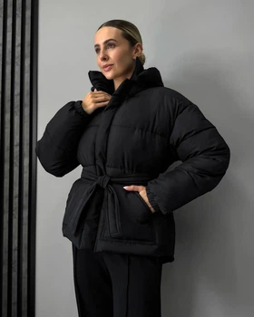 Жіноча зимова куртка Elevated Padded Jacket S/M Чорна (RM0210)