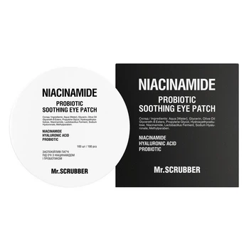 Заспокійливі патчі під очі з ніацинамідом і пробіотиком Mr.SCRUBBER Niacinamide Probiotic Soothing Eye Patch, 100 шт (4823109702813)