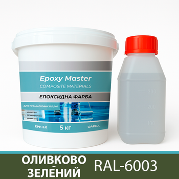 Эпоксидная краска для промышленных полов 5 кг зеленая RAL6003