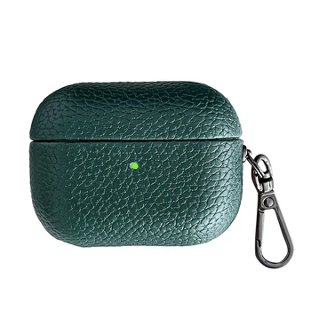 Чохол Grain Leather Case (AirPods PRO 2 – Forest Green)
