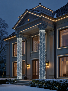 Гирлянда Рождественская фея уличная 50 м 500 LED белый провод CF500L50MWW