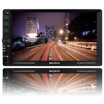 Магнітола 7" 2DIN "Shuttle" - SDUD-7037-(Black/Multi) /BT/сен.дисп./вхід під камеру/4х50W