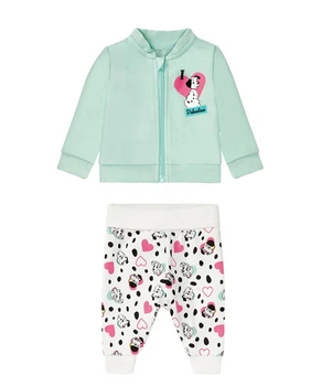 Костюм (толстовка і штани) для дівчинки Disney Далматин 370490 074-80 см (6-12 months) Різнобарвний