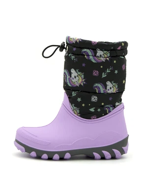 Cноубутсы для девочки Литма Черно-фиолетовый (LI7401-5 black-purple (28 (18,2 см))