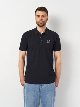 Поло длинное мужское Armani Exchange 11353.3 XL Темно-Синее