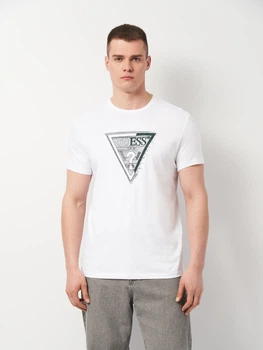 Футболка хлопковая мужская Guess 11460.2 S Белая (smt2000000029726)