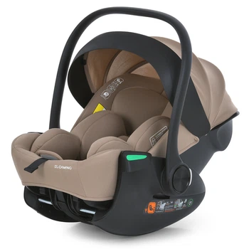 Дитяче автокрісло El Camino i-FLOW, i-SIZE R129, зріст 40–87 см, регульований підголівник, бежеве (ME 1198 Beige)