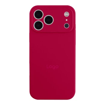 Чохол Silicone Case Full Size with Frame для iPhone 17 Pro Max Колір 37.Rose Red