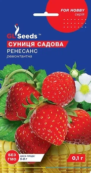 Насіння Суниця ремонтантна Ренесанс 0,1 г GL Seeds