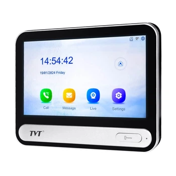 IP відеодомофон TVT TD E2137 PE/TP/WF WiFi 7 Black