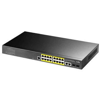 PoE комутатор 21 портовий Cudy керований L2 GS2018PS2 200W гігабітний з 16 портами PoE