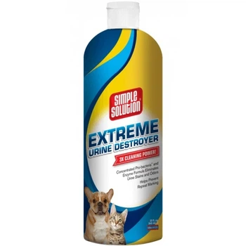 Сверхмощное средство SIMPLE SOLUTION Extreme Urine Destroyer 945мл, для нейтрализации запахов и пятен мочи домашних животных