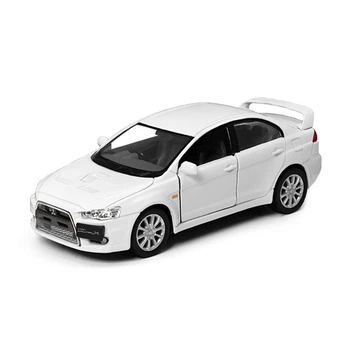 Металлическая инерционная легковая модель Mitsubishi Lancer Evolution X 5", открываются двери