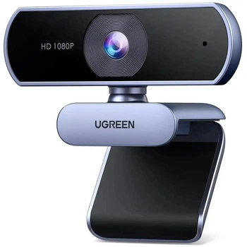 Web Камера для компьютера / ноутбука Ugreen CM678 |1080P, Full HD, 2М| Серый