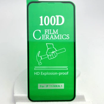 Защитное гибкое стекло Ceramic anti shock на iPhone 11 керамическое 9D 100D для айфон 6.1