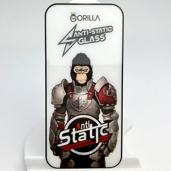 Защитное стекло Gorilla ESD на Apple iPhone 15 глянец Antistatic для айфон антистатик Full glue glass 6.1