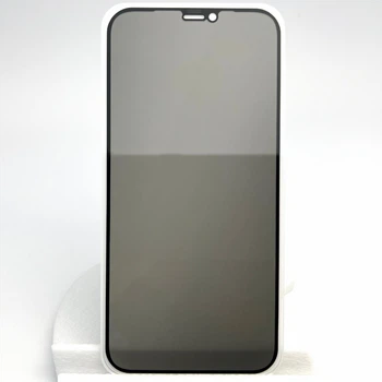 Защитное стекло антишпион для Apple iPhone 12 приватное глянец для айфон anti spy glass full glue privacy 5D 6.1