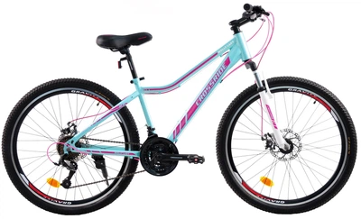 Велосипед горный 26 дюймов Crossride Molly Lady, рама 15" (Бирюзовый)