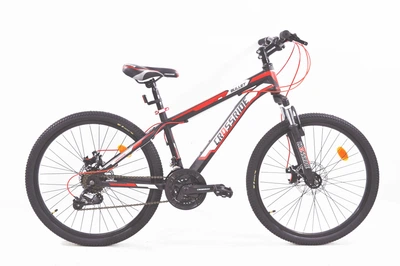 Велосипед горный подростковый Crossride Bullet 24 дюйма, рама 14" (Черно-красный)