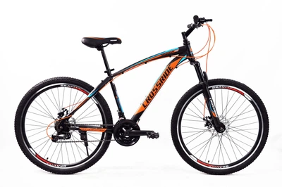 Велосипед горный 27.5 дюймов Crossride Madman, рама 17" (Черно-оранжевый)