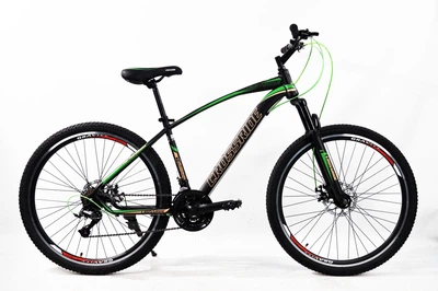 Велосипед горный 27.5 дюймов Crossride Westside, рама 17" (Черно-зеленый)