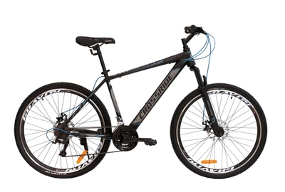 Велосипед горный 27.5 дюймов Crossride Nerio, рама 19" (Черный)