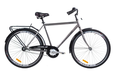 Велосипед городской 28 дюймов Ardis Ukr-Bike с багажником, рама 21" (Серый)